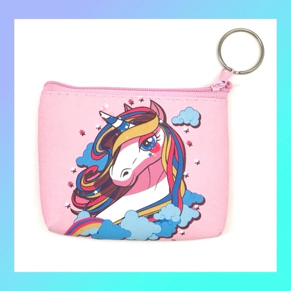 Handbags - New! Pink Unicorn Coin Purse